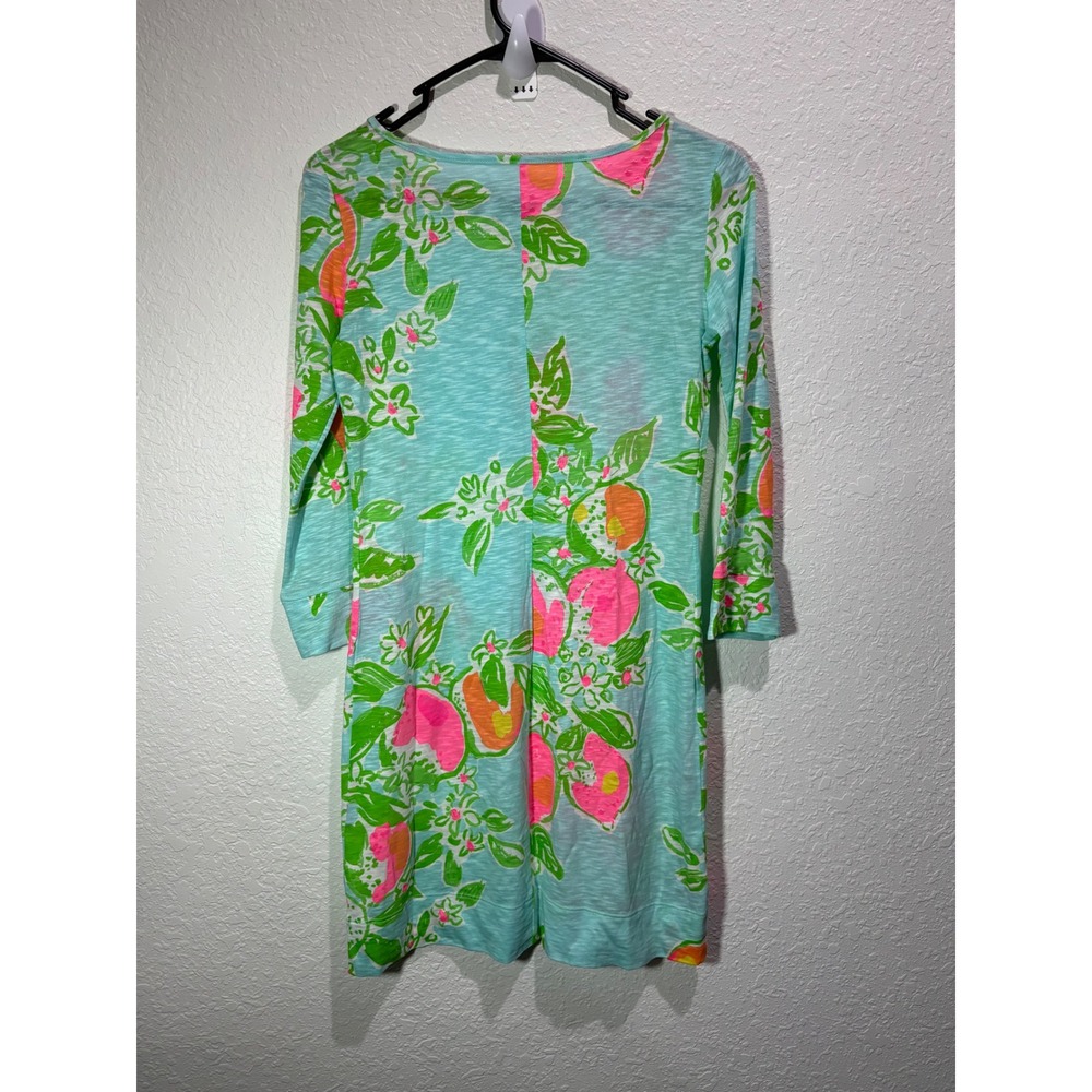 Lilly Pulitzer Marlowe Dress Lets get together print 3/4 sleevesize XXS - Picture 2 of 3